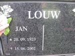 LOUW Jan 1923-2002