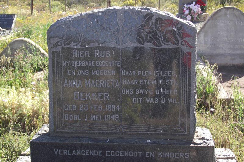 BEKKER Anna Magrieta 1894-1949
