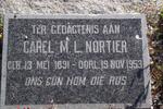 NORTIER Carel M.L. 1891-1953