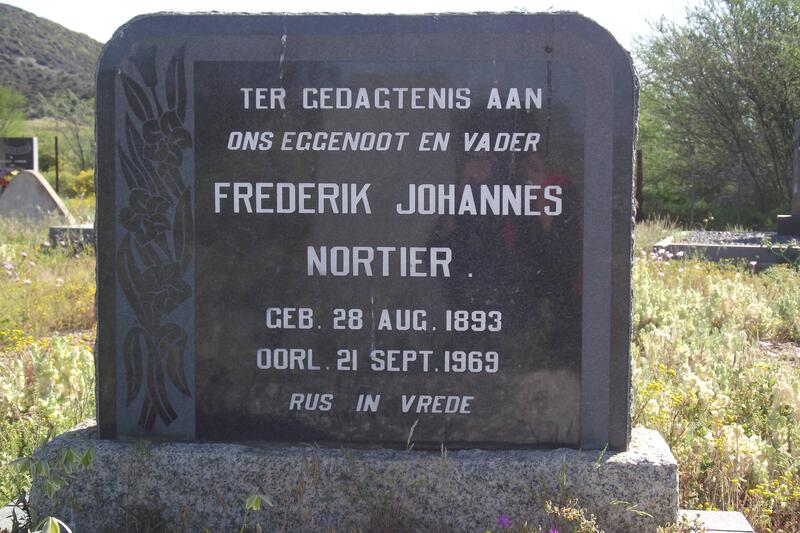 NORTIER Frederik Johannes 1893-1969