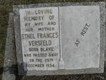 VERSFELD Ethel Frances nee BLAKE -1934