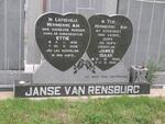 RENSBURG James Isaak, janse van 1935-2005 & Ettie 1936-2008