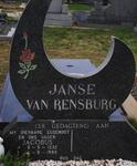 RENSBURG Jacobus, janse van 1932-1988