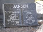 JANSEN Jacob Jacobus 1898-1994 & Anna Johanna Maria COETZER 1903-1985