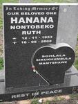 HANANA Nontobeko Ruth 1953-2008