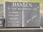 HANSEN Walter 1935-1982