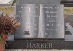 HARKER John 1911-1987 & Jane 1920-1988