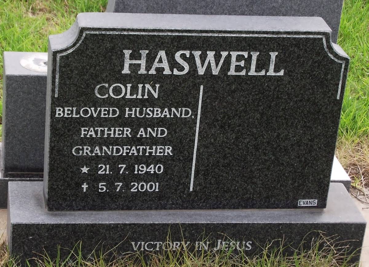 HASWELL Colin 1940-2001