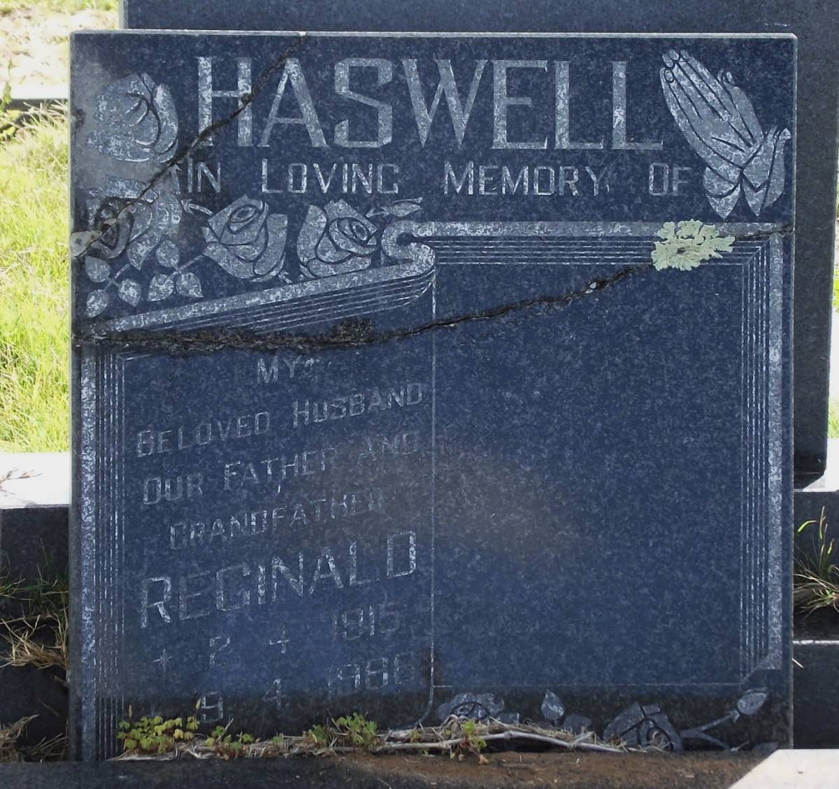 HASWELL Reginald 1915-1986