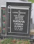 HATANA Cikizwa Audrey 1974-2007