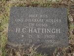 HATTINGH H.C. 1900-1992