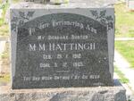 HATTINGH M.M. 1912-1965