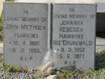 HAWKINS John Methuen 1900-1965 & Johanna Rebecca GRUNEWALD 1902-1977
