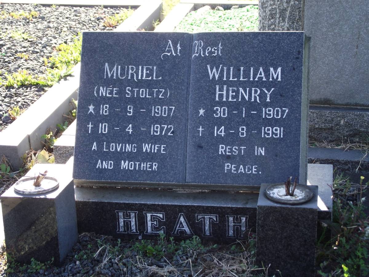 HEATH William Henry 1907-1991 & Muriel STOLTZ 1907-1972