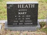 HEATH Mary 1909-1978