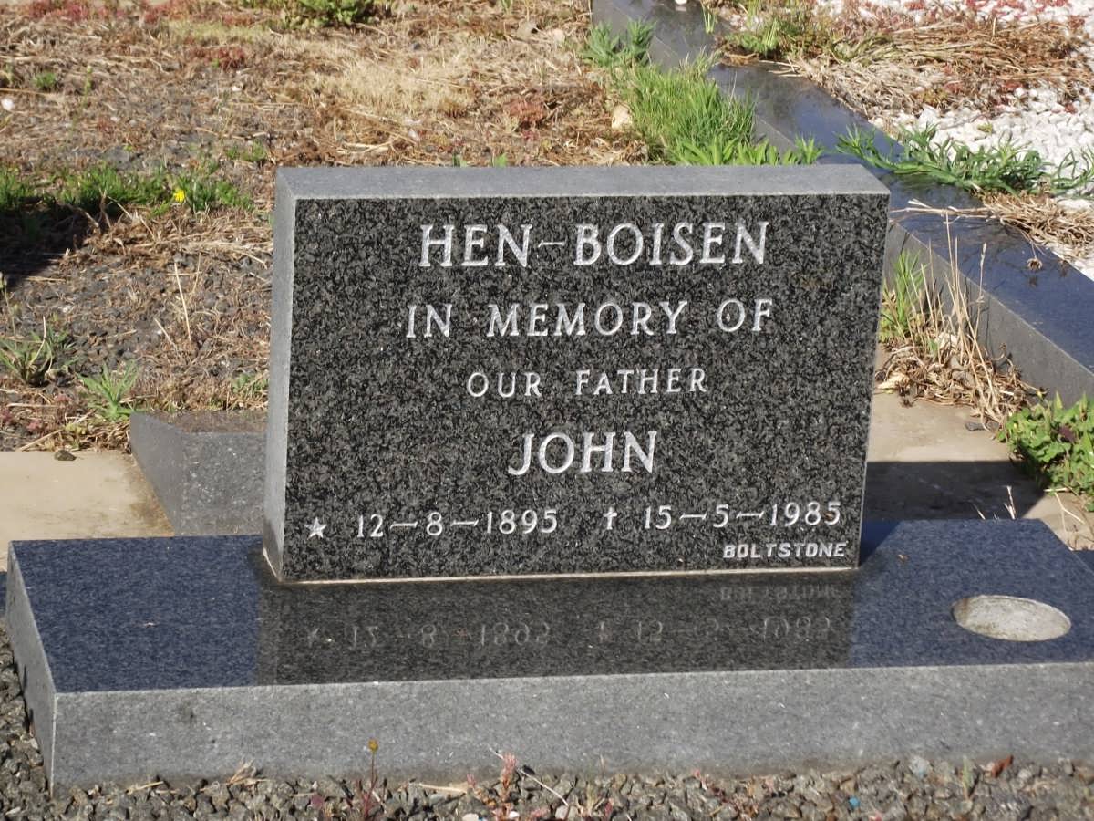 HEN-BOISEN John 1895-1985