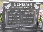 HENEGAN Martha Margaret 1917-1998 & Roland 1920-2000