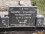 HERBST Annie Maud 1935-1965