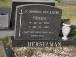 HERSELMAN Frikkie 1935-1992
