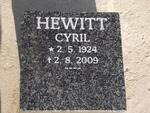 HEWITT Cyril 1924-2009