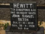 HEWITT John Samuel Bilton 1896-1968
