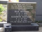 HEYMANS Ella 1940-1998 :: HARTSLIEF Elizabeth 1907-1982