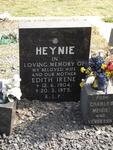 HEYNIE Edith Irene 1904-1975