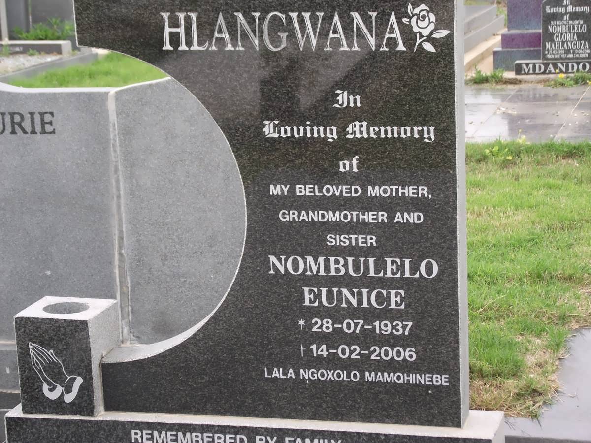 HLANGWANA Nombulelo Eunice 1937-2006