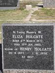 HOLGATE Eliza 1877-1962 & Henry 1877-1958