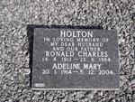 HOLTON Ronald Charles 1913-1984 & Adeline Mary 1914-2004