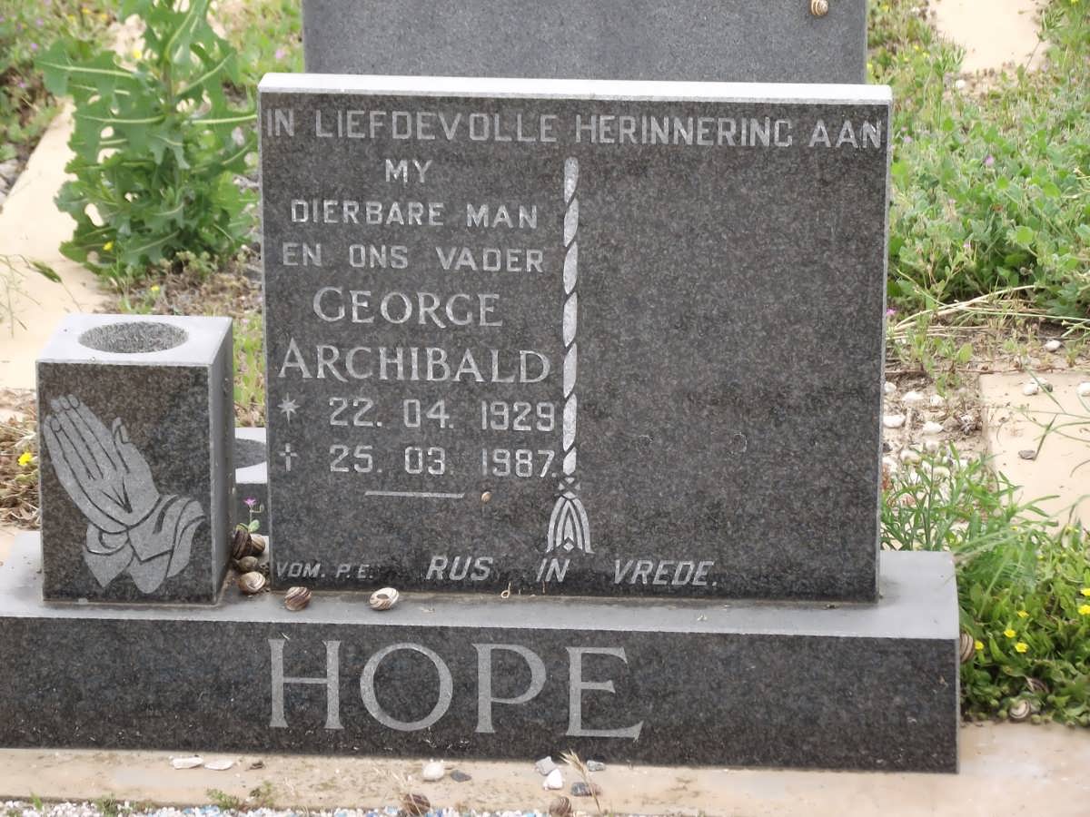 HOPE George Archibald 1929-1987