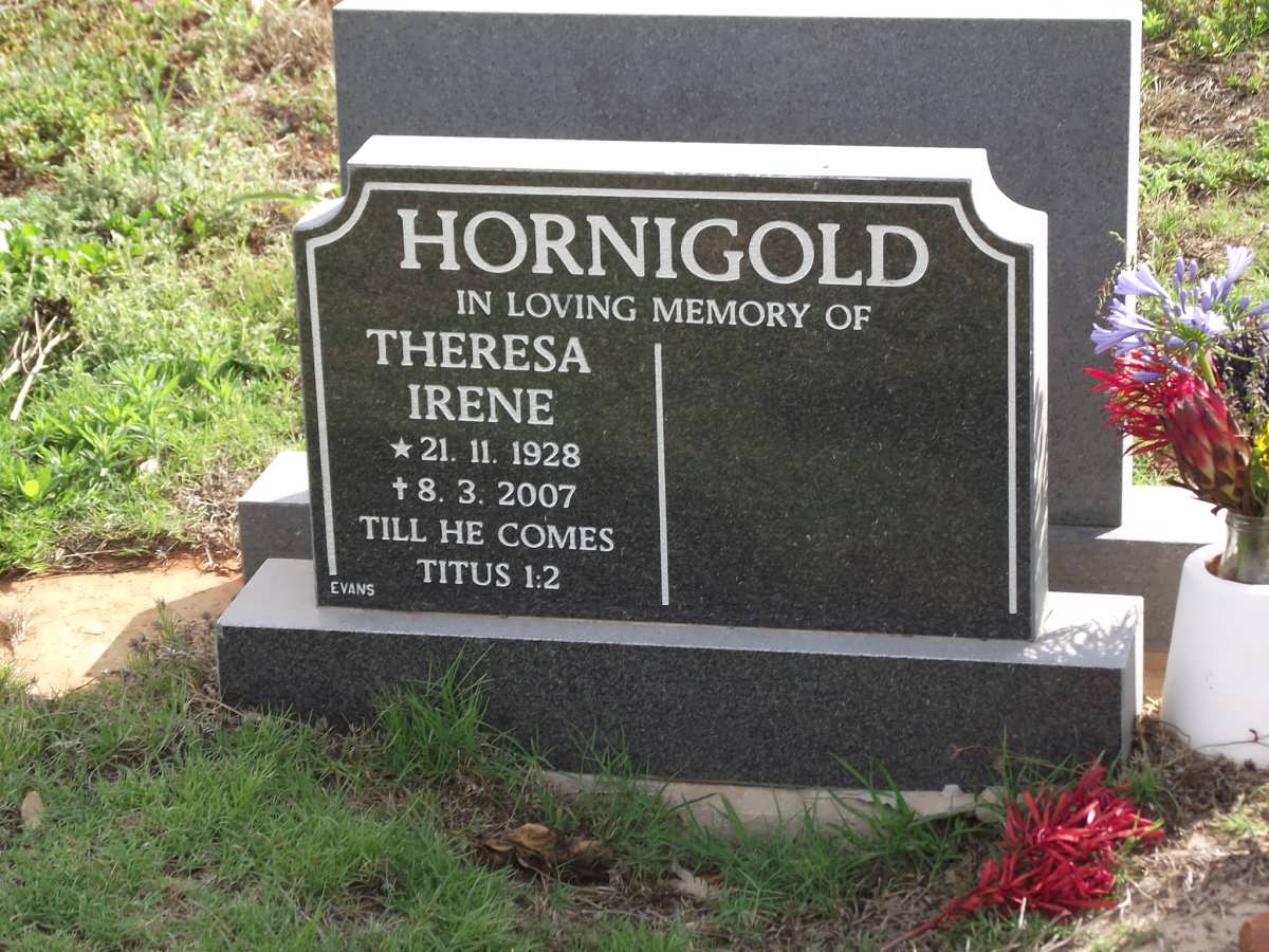 HORNIGOLD Theresa Irene 1928-2007