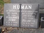 HUMAN Johannes Jurie 1905-1988 & Francis 1914-1983