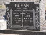 HUMAN Peet 1921-1977 & Anne 1922-1965