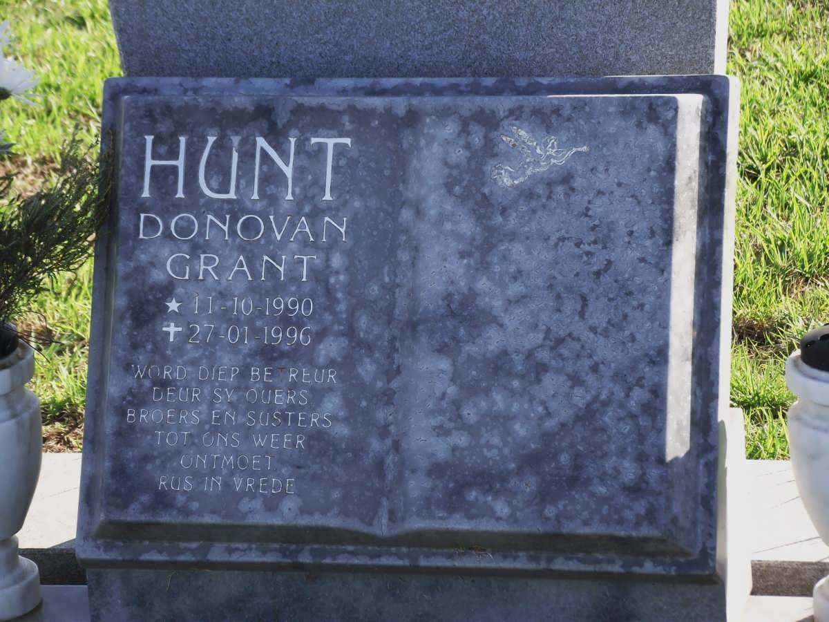 HUNT Donovan Grant 1990-1996
