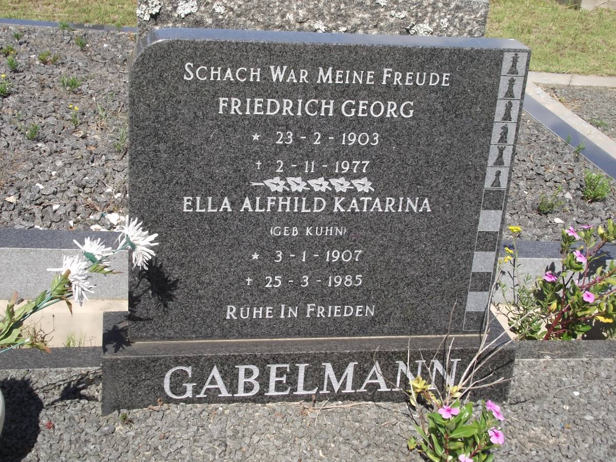 GABELMANN Friedrich Georg 1903-1977 & Ella Alfhild Katarina KUHN 1907-1985