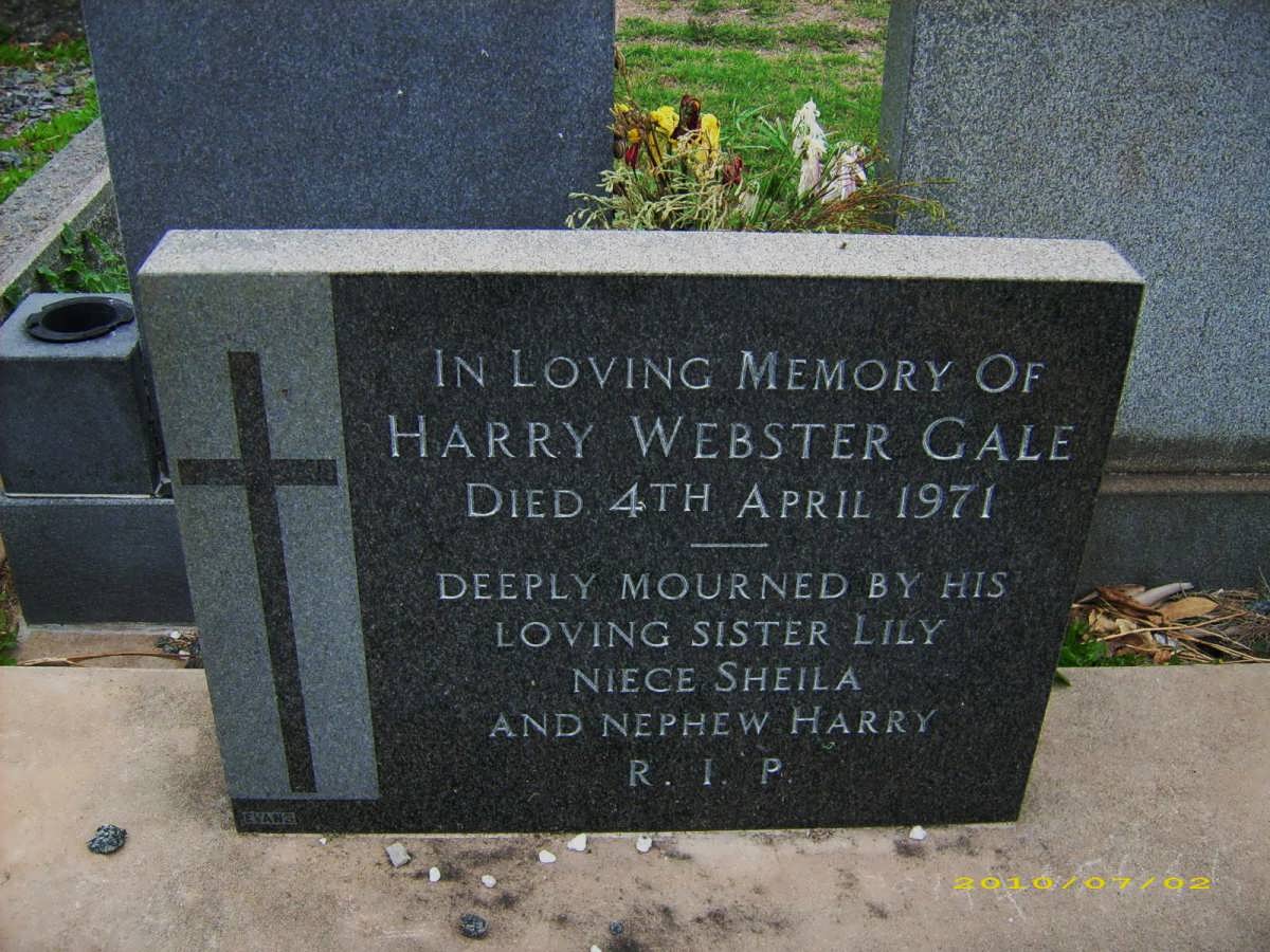 GALE Harry Webster -1971