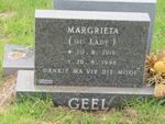 GEEL Margrieta Johanna 1916-1998