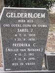 GELDERBLOEM Sarel J. 1905-1958 & Frederika C. VAN NIEKERK 1912-1996