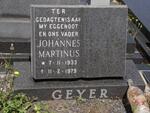 GEYER Johannes Martinus 1933-1979