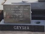 GEYSER Tersia 1957-1984