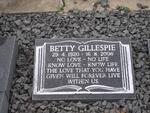 GILLESPIE Betty 1920-2006