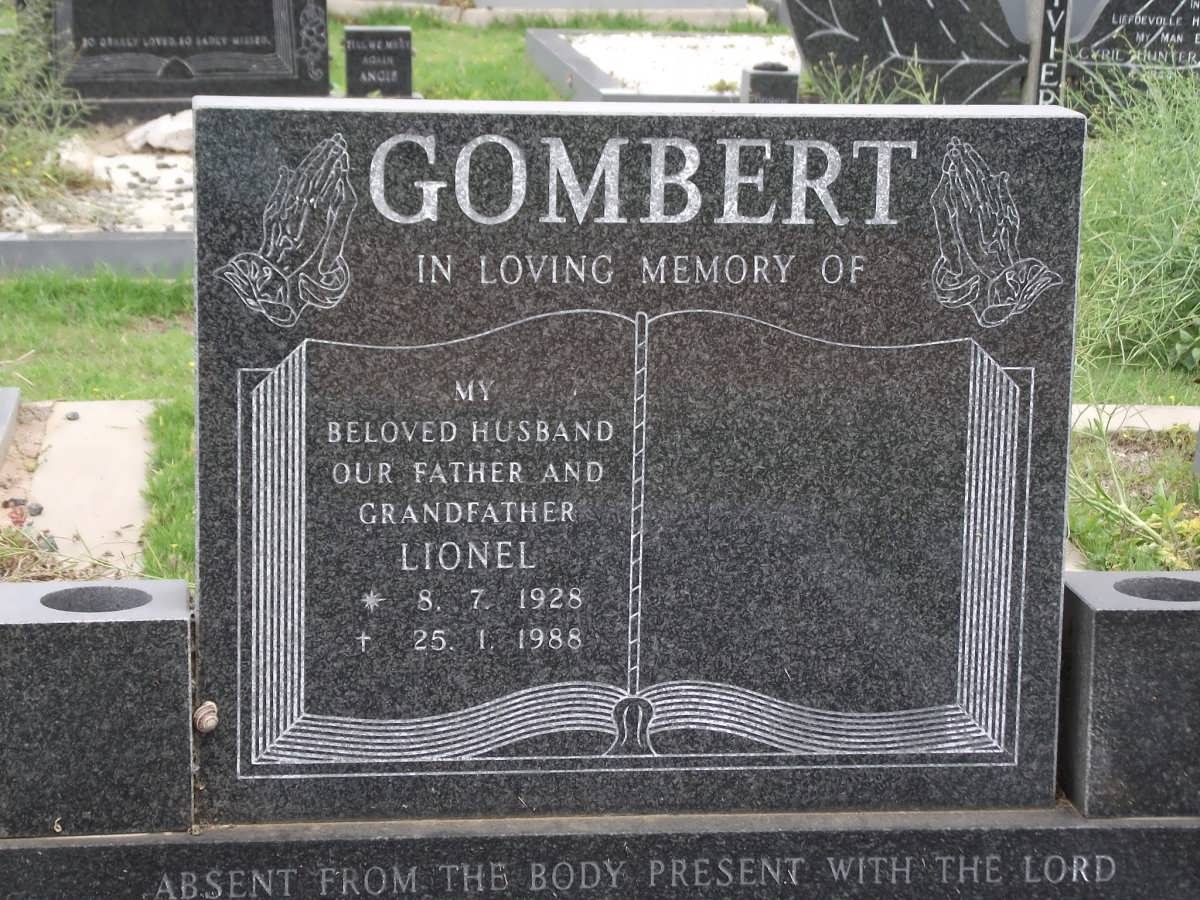 GOMBERT Lionel 1928-1988
