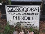 GONGQOBA Phindile 1956-2003