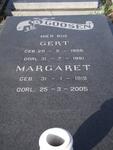 GOOSEN Gert 1905-1991 & Margaret 1919-2005