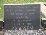 GOOSEN Matilda 1918-1986