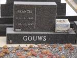 GOUWS Francis 1943-1993