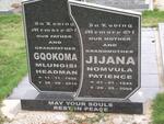 GQOKOMA Mlungisi Headman 1936-2010 :: JIJANA Nomvula Patience 1944-2006