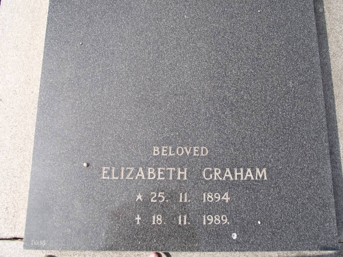 GRAHAM Elizabeth 1894-1989
