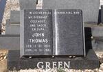 GREEN John Thomas 1938-1980